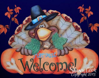 Harvest Harvey Welcome--E-pattern packet by Sharon Cook