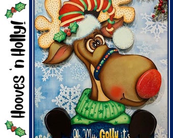 Hooves 'n Holly! ePattern Packet-designed by Sharon Cook