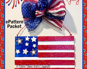 Feelin' the Red White, and Blue ePATTERN--by Quinn Stokes/Sharon Cook (includes digital, downloadable ePattern packet only)