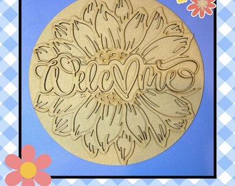 Sunny Welcome Wooden Cutouts--by Sharon Cook