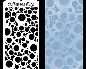 Spots Before My Eyes Background Stencil--by Sharon Cook