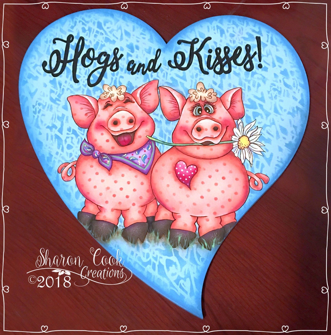 Hogs and Kisses E-pattern Packet by Sharon Cook - Etsy