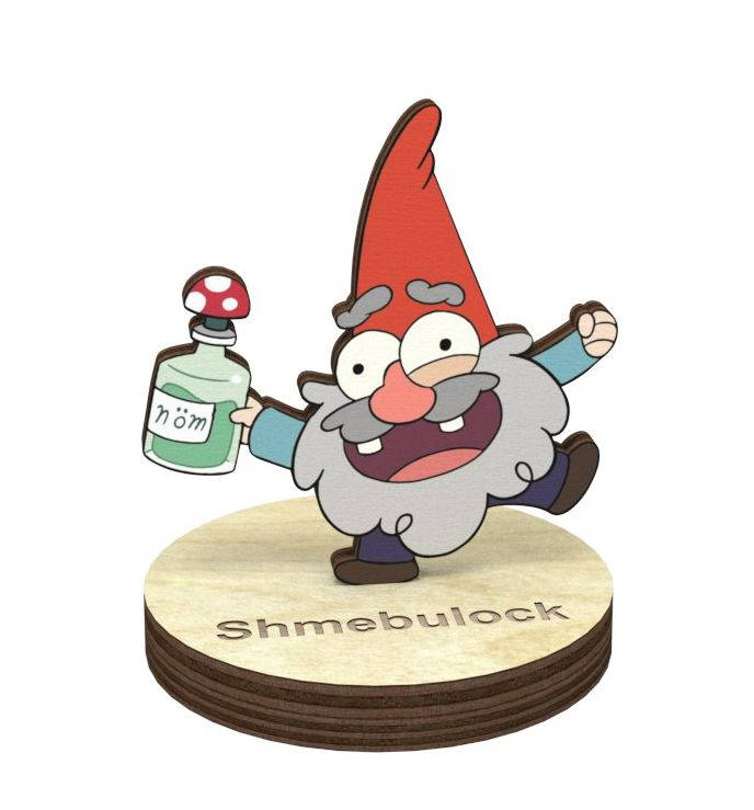 Shmebulock Gravity Falls Figurine on a stand charm | Etsy