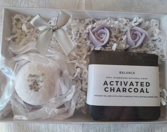 Natural Soap Spa Self Care Lavender Women's Gift Basket
