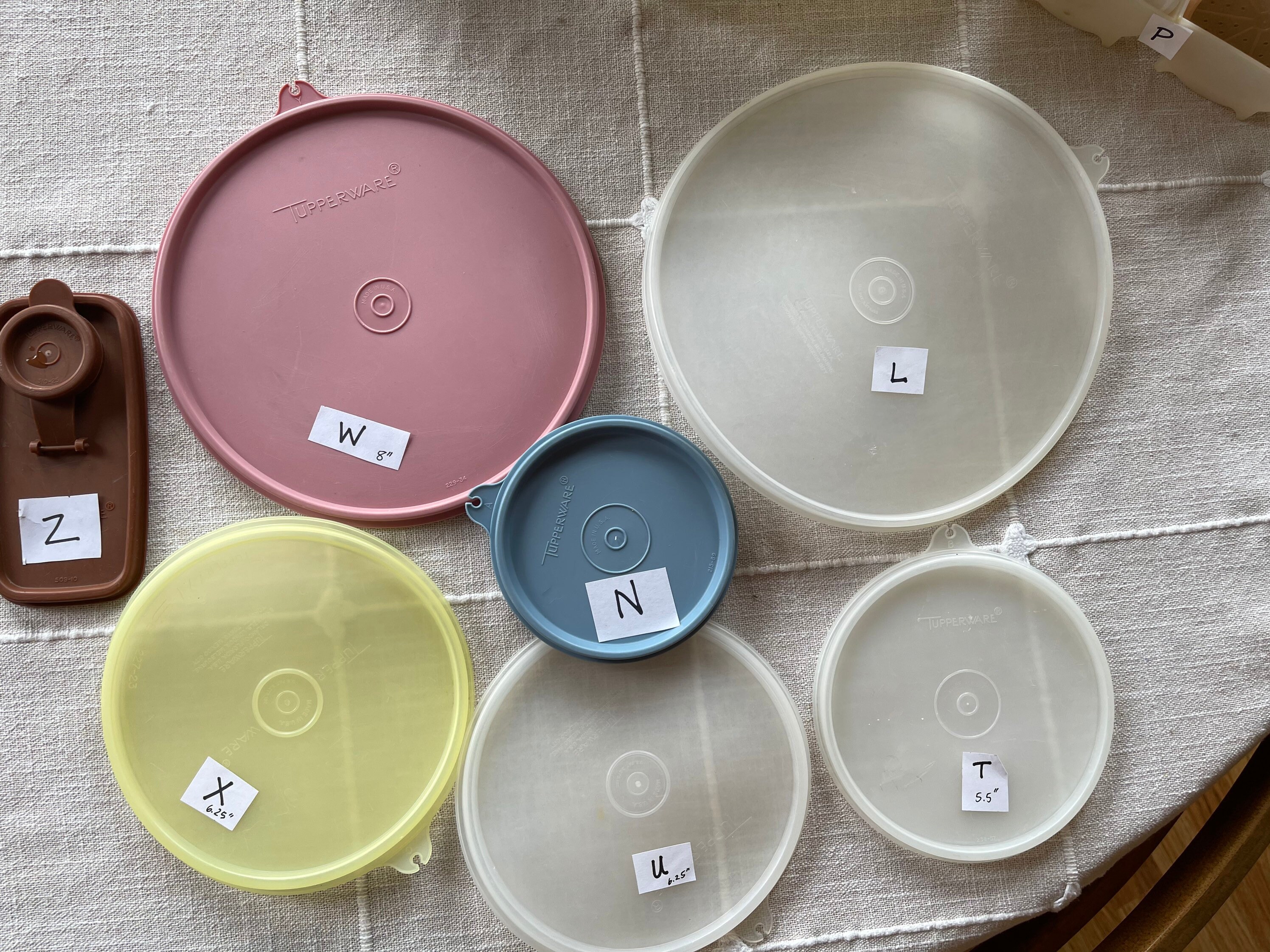 Vintage Accordion Tupperware Lids Replacements Servalier Etc YOU PICK Added  Colors and Stock Mid Century Kitchen Storage Container 