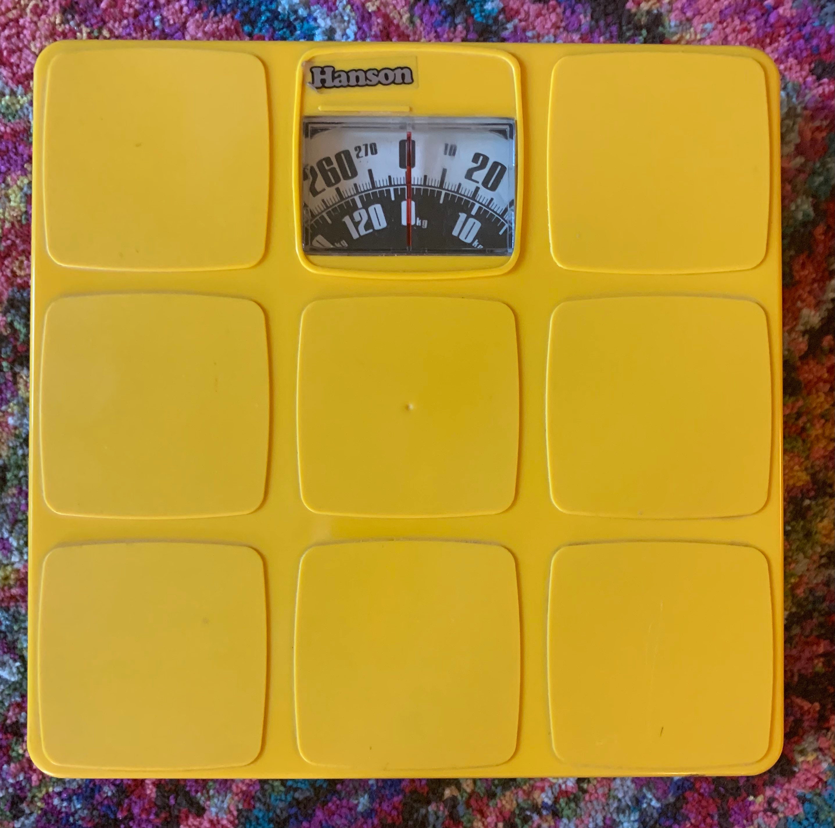 MOD Vintage Retro Bathroom Scale 1970s Decor Mad Men Yellow | Etsy