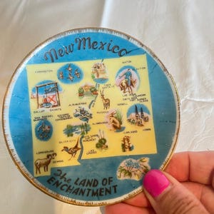 Mini State Souvenir Collector Plates: Choice New Mexico, Golden Nugget, Illinois, Arizona, Iowa, Vegas