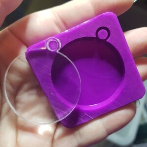 Silicone mold Empty pendant - perfect for creating custom jobs