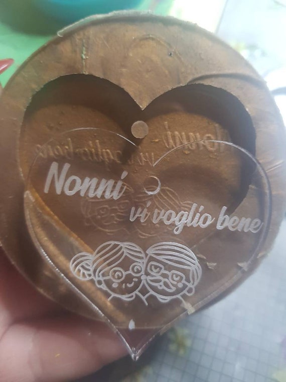 Stampo in silicone Nonni a forma di cuore perfetto per resina e gesso -   Italia