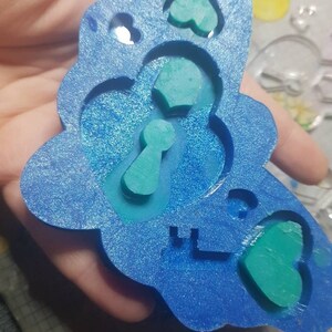 Molde de silicona Llaves y cerradura del corazón - perfecto para favores