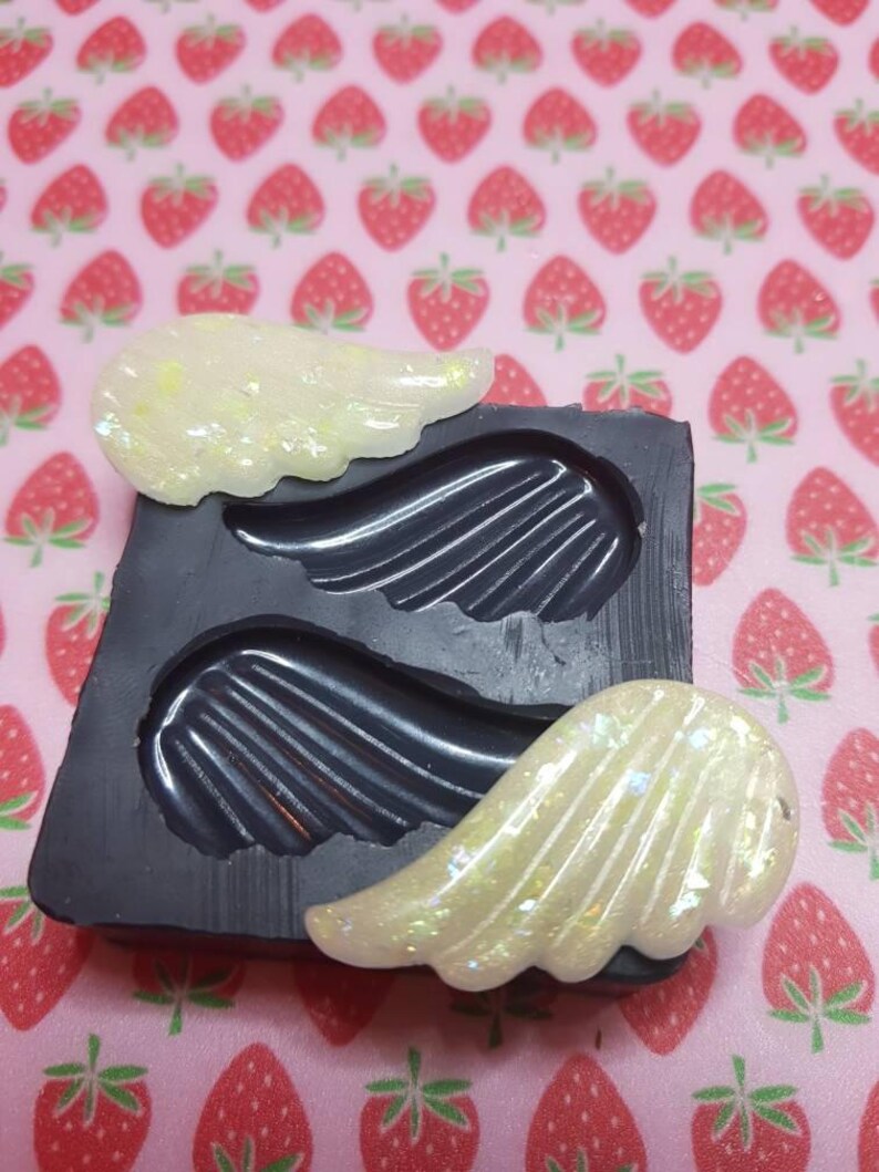 Glossy soft Silicone Wings mould-perfect for resin