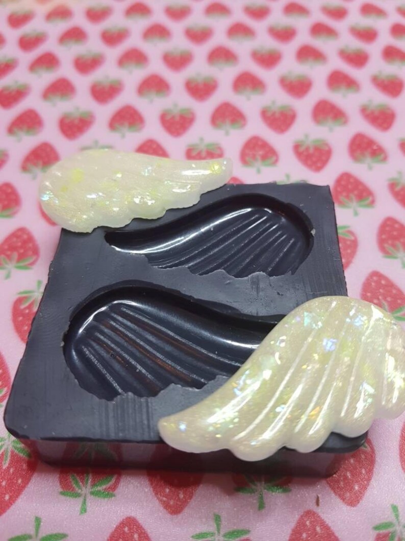 Glossy soft Silicone Wings mould-perfect for resin