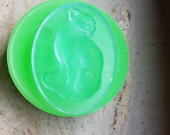 Elegant Cat Cameo Silicone Mold 40*30