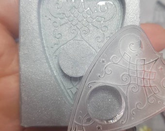 Ouija plancette silicone rubber mold decorated