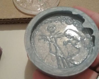 JACK AND SALLY medallion rubber mold