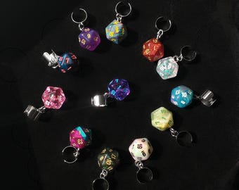 D20 Mini Dice Ear Cuff | Geek Earrings | DnD Jewelry | Gift for Her | No Piercing | Funky Earrings | Hypoallergenic