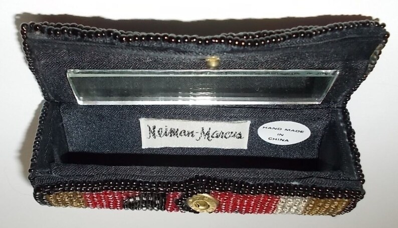 Vintage Neiman Marcus Multi-Colored Beaded Evening Bag Purse | Etsy