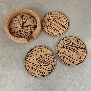 Star Wars Planet Cork Coasters - Set #3