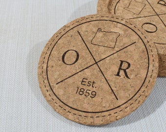 OR 1859 Cork Coaster Set