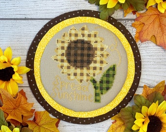 Spread Sunshine  |  Gingham & Plaid Series  |  Cross Stitch Pattern Download