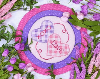 Conversation Hearts  |  Cross Stitch Pattern Download