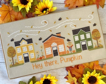 Autumn Avenue  |  Seasonal Streets Series  |  Cross Stitch Pattern Download