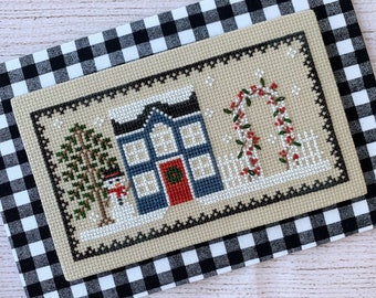 Frost House  |  Year on the Trellis Series  |  Cross Stitch Pattern Download