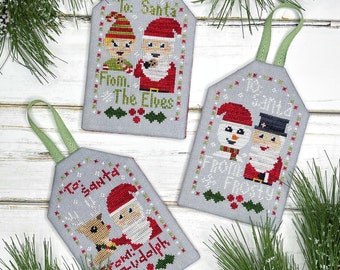 The Gift of Giving - To: Santa  |  Cross Stitch Ornaments Pattern