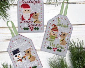 The Gift of Giving - To: Rudolph  |  Cross Stitch Ornaments Pattern