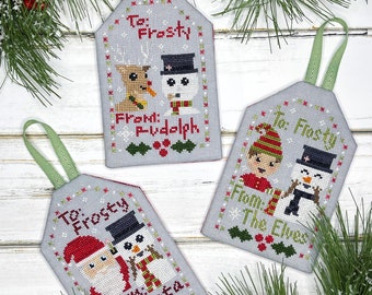 The Gift of Giving - To: Frosty  |  Cross Stitch Ornaments Pattern