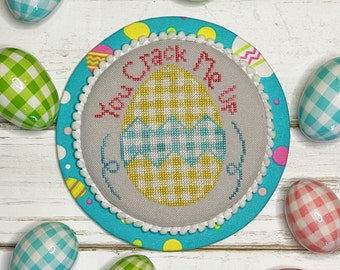 You Crack Me Up  |  Gingham & Plaid Series  |  Cross Stitch Pattern Download