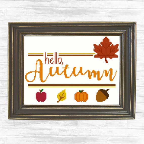 Happiness Is Cross Stitching Freebie Friday Autumn Cross Stitch