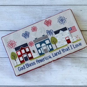 Firework Lane  |  Seasonal Streets Series  |  Cross Stitch Pattern Download