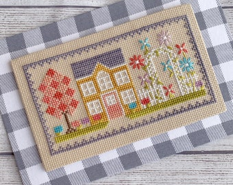 Blossom House  |  Year on the Trellis Series  |  Cross Stitch Pattern Download