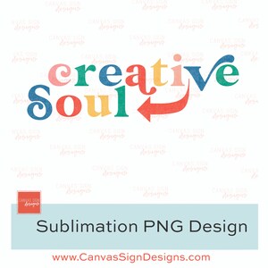 Creative Soul | PNG file for sublimation printing |  Stars | Glitter | Pink | Yellow | Digital Download