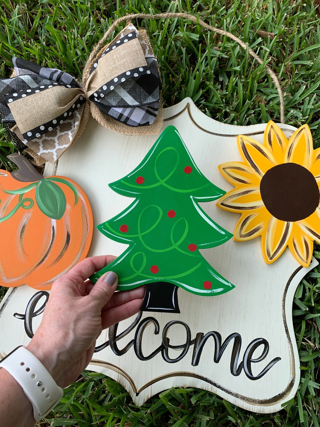 Door Hanger Interchangeable Door Hanger Etsy