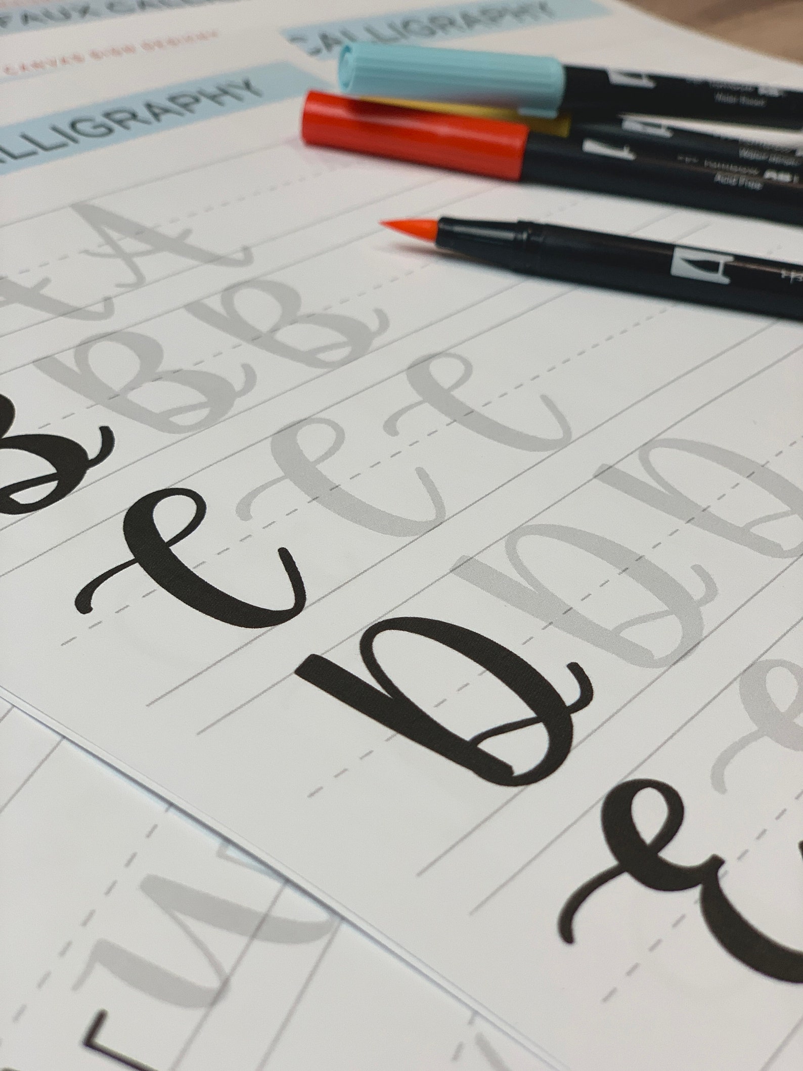 Hand Lettering for Beginners Workbook | Modern Calligraphy | Digital ...