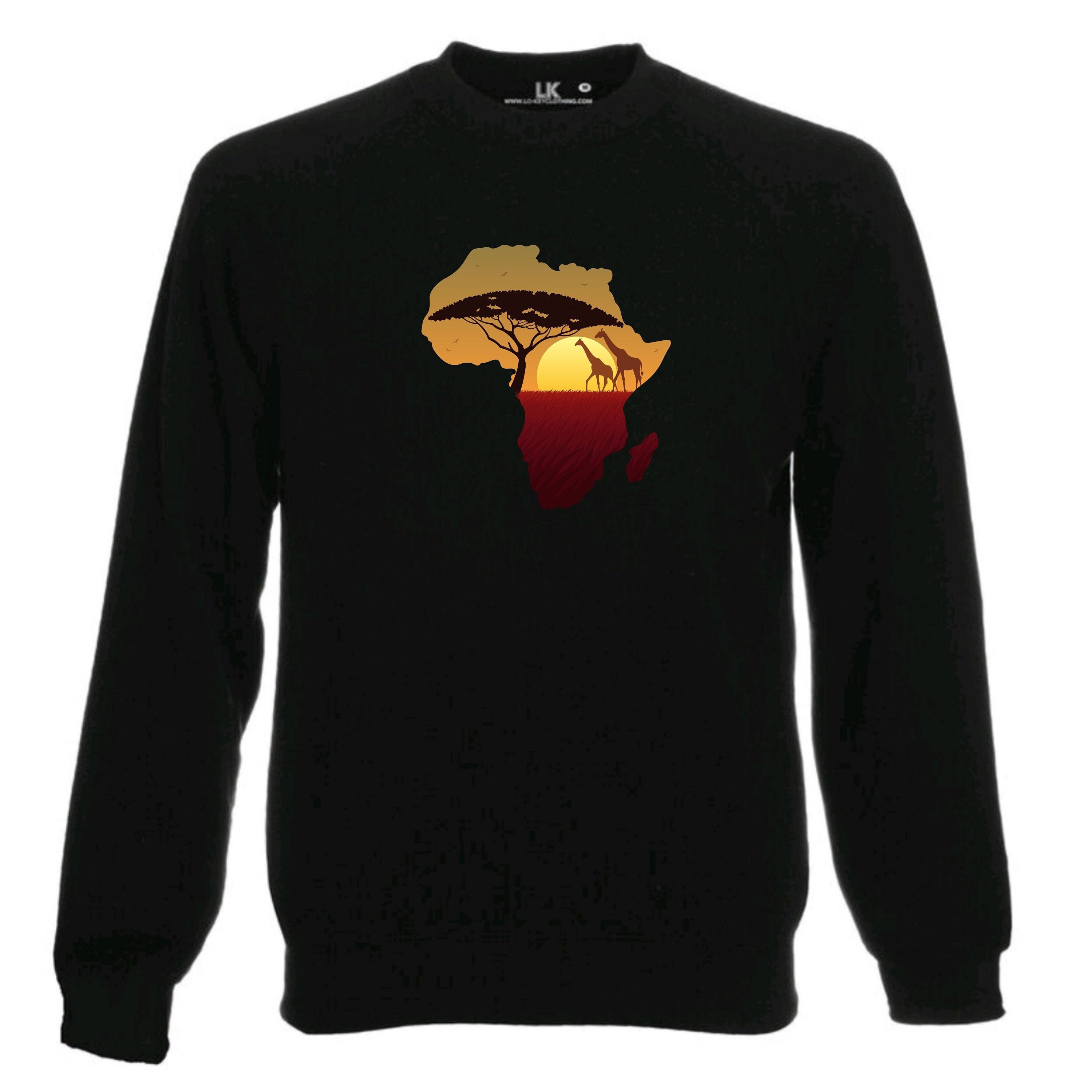 Africa Sweatshirt African Heritage Jumper Sweater Sunset - Etsy Israel
