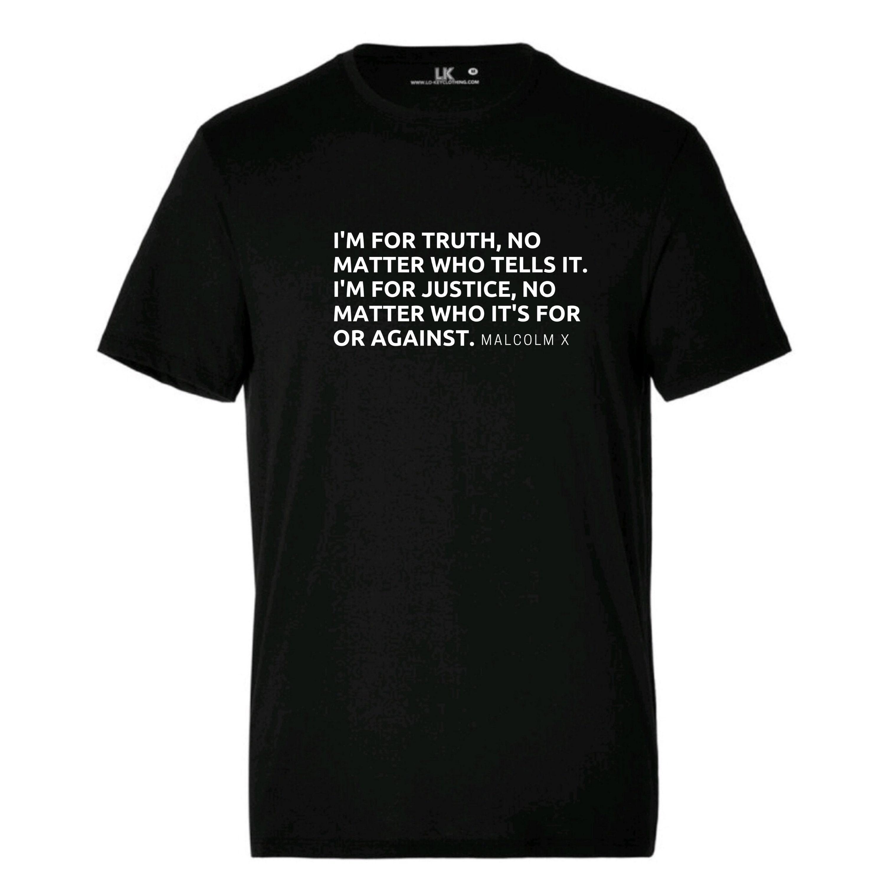 Men's Malcolm X Truth & Justice TShirt Black Lives | Etsy