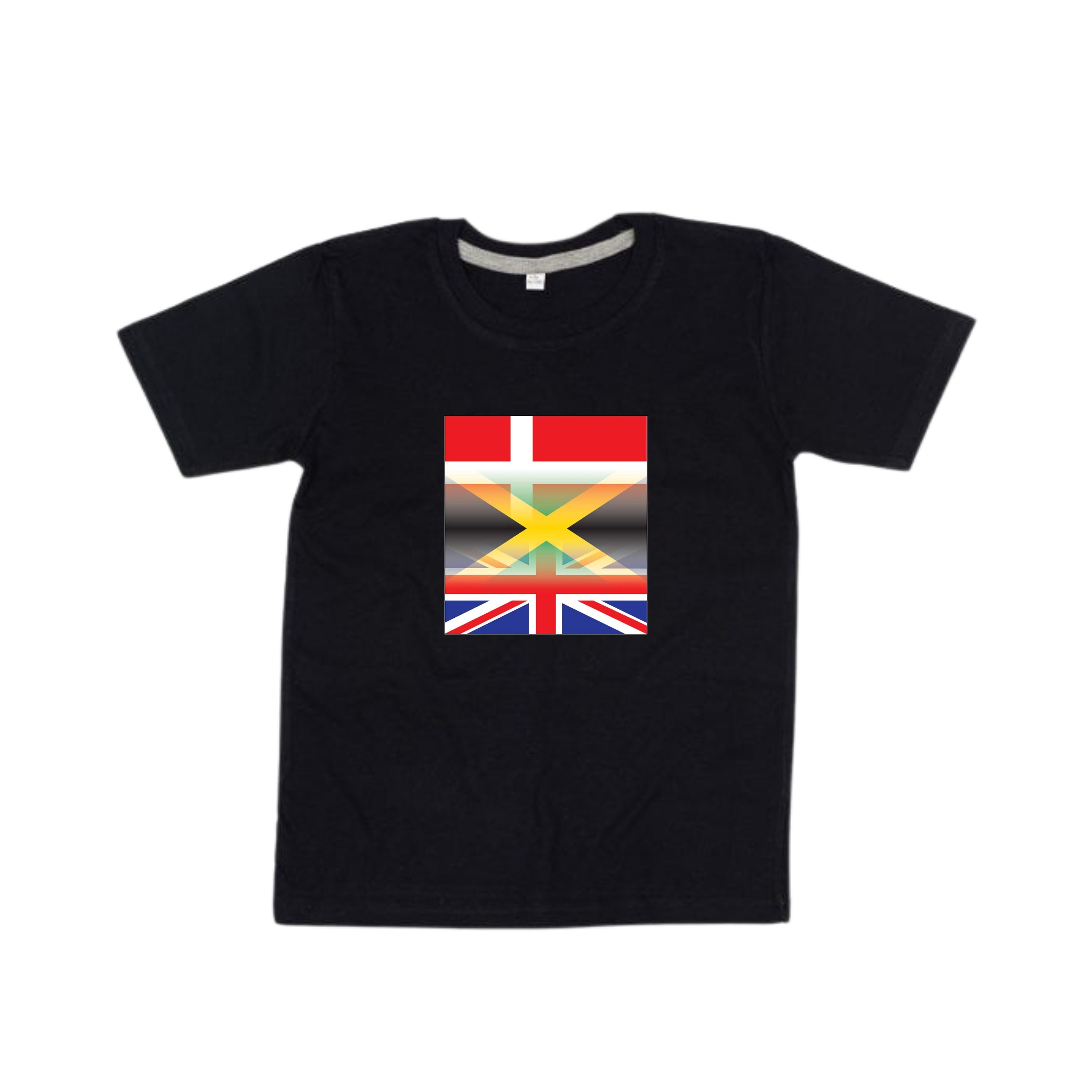 Childrens PERSONALISED Mixed Heritage Flag Tshirt Three - Etsy UK