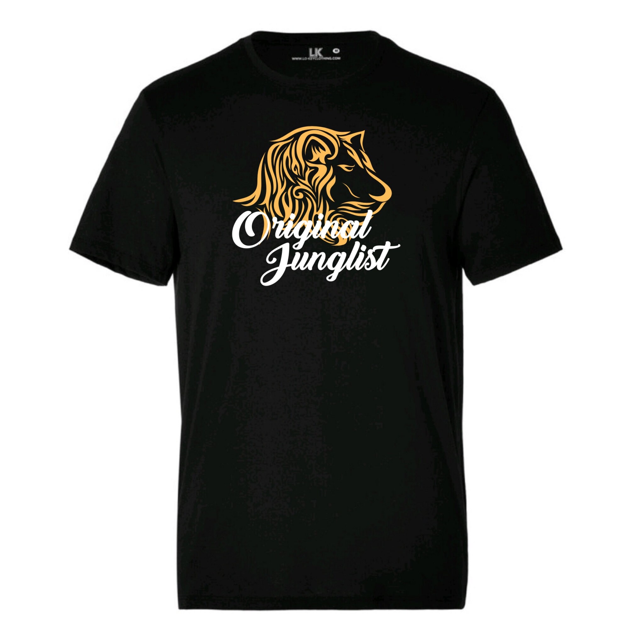 Image of Mens Original Junglist Lion Tshirt Jungle Drum & Bass Tee