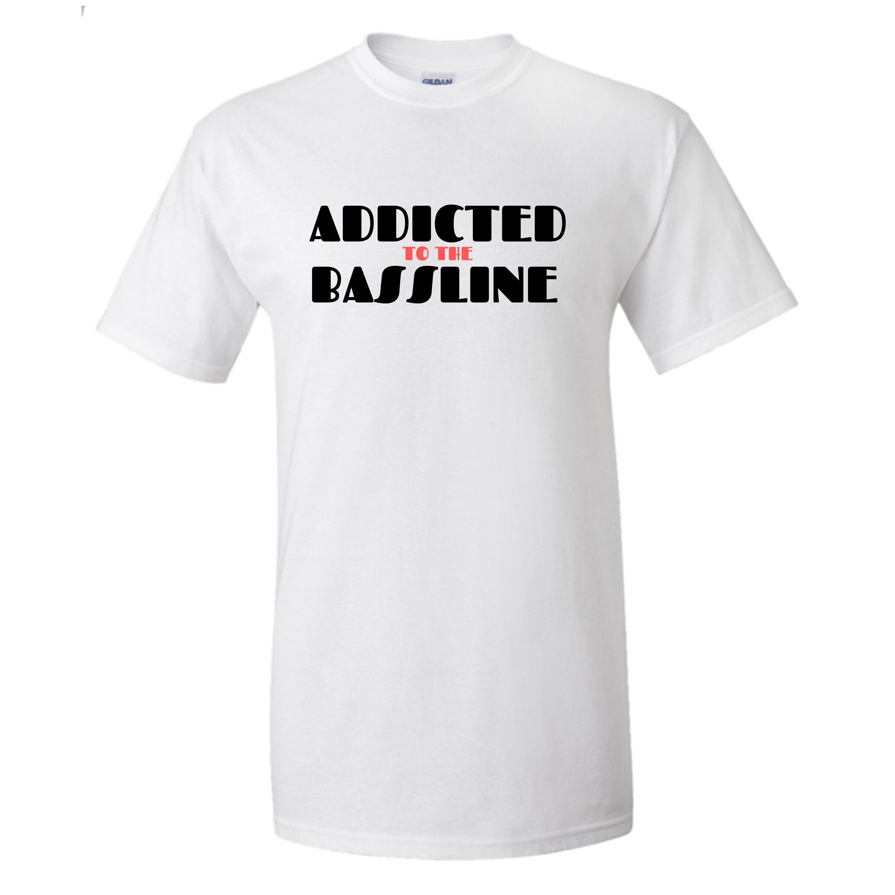 Image of Mens Addicted To The Bassline Tshirt Junglist Drum & Bass Tee