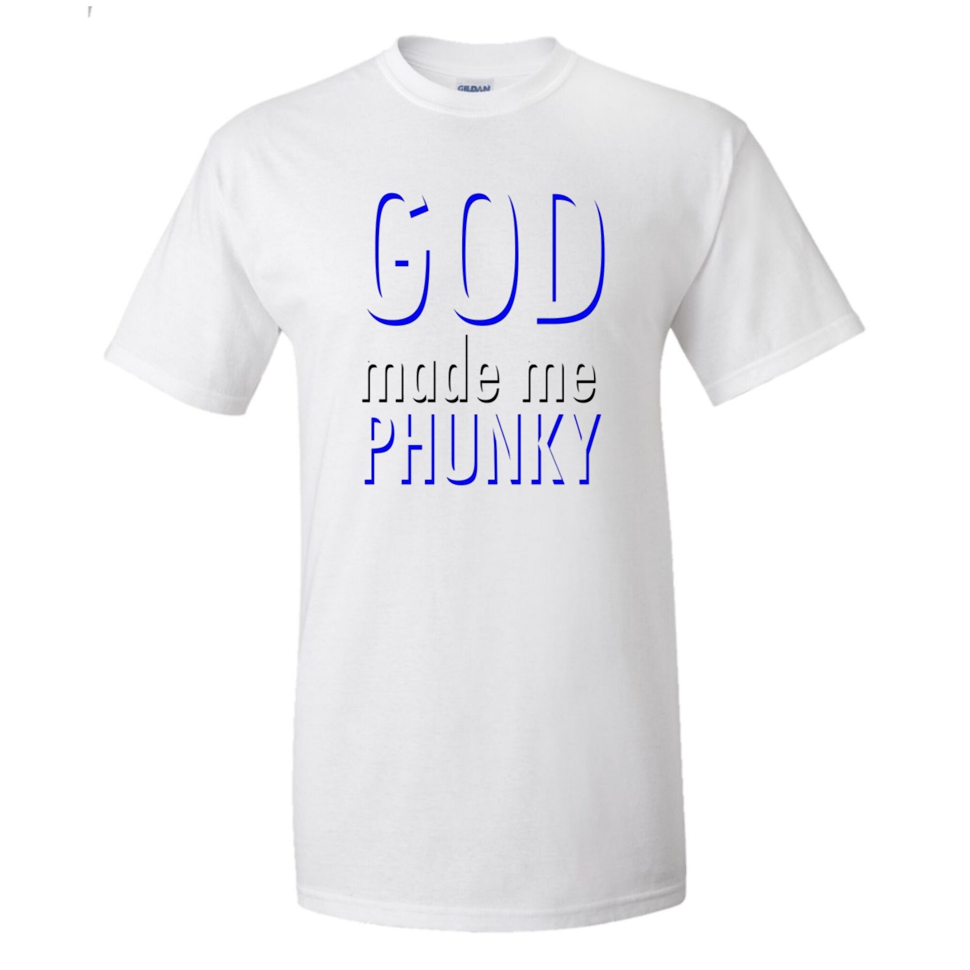 Image of Mens God Made Me Phunky Tshirt Junglist Drum & Bass Tee