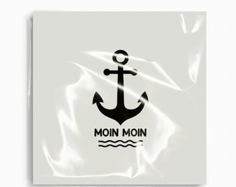 Iron-on patch | Moin Moin, anchor, iron-on application, upcycling idea