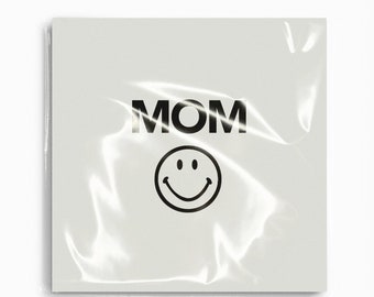 Iron-on patch | Mom, mom, family, MOM+DAD+MINI, smiley, iron-on application, upcycling idea