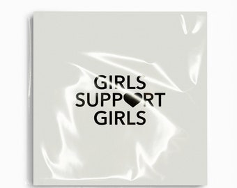 Iron-on patch | Girls Support Girls, iron-on application, upcycling idea