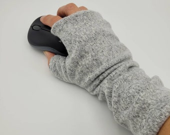 New! Unisex Pain Relief Computer Accessory | Fingerless Gloves with Mouse Wrist support for Bone Spur and Carpal Tunnel | Pain Relief