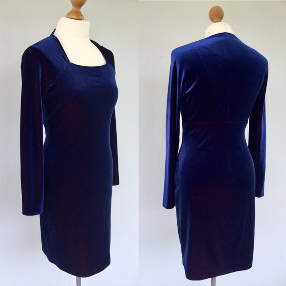 blue velvet dress uk