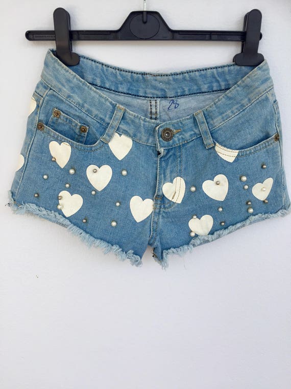 boho denim shorts