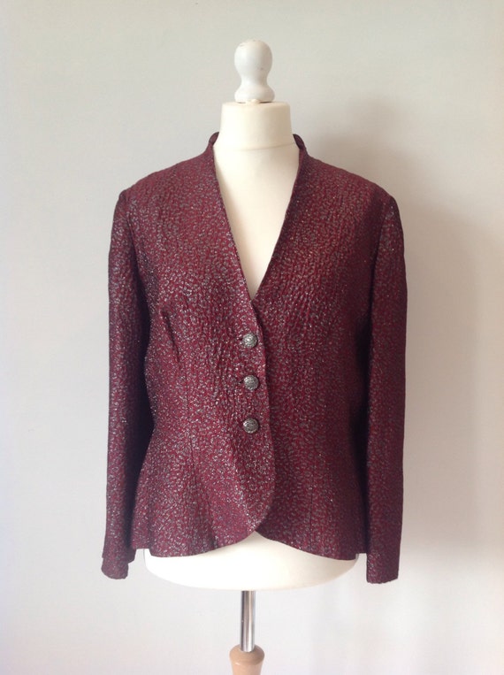 ladies silver evening jacket